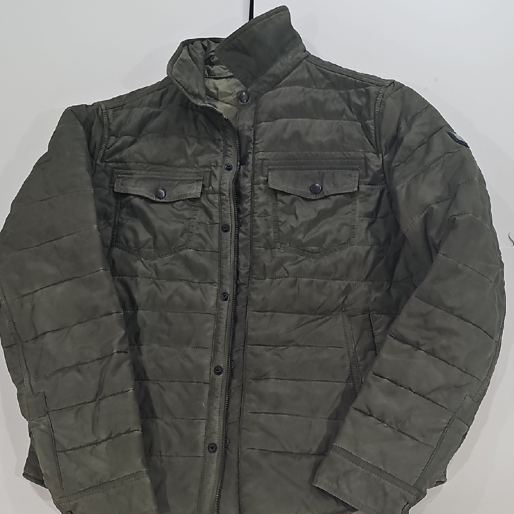 Hugo Boss Orange Men's Olive Quilted Jacket